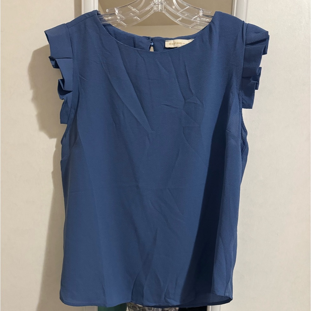 Monteau Blue blouse
